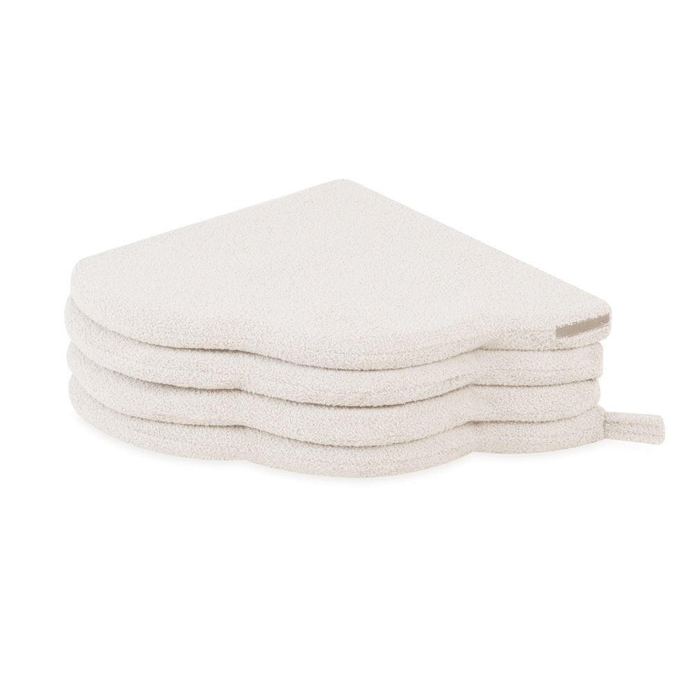 Tapis fleur - 15x115x5 cm, agneau crème moelleux, tapis de jeu - Plush Nest by Misioo