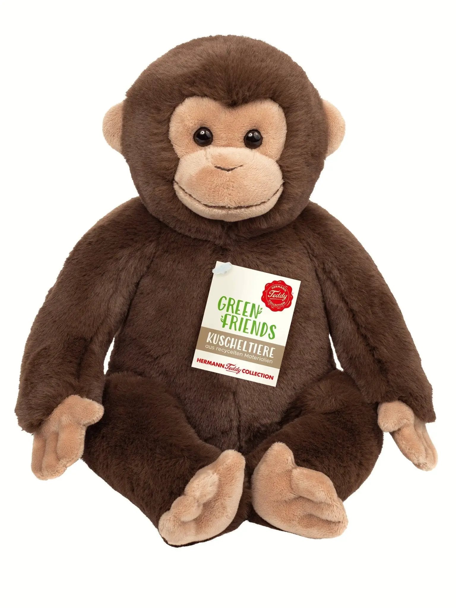 Singe assis 35 cm - peluche - peluche by Teddy Hermann