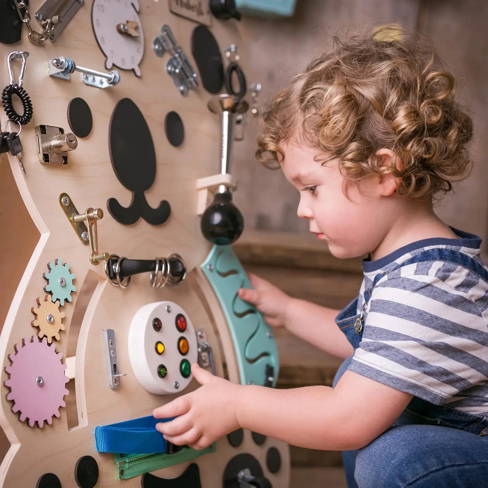 Element supplementaire Busy Board - Jeu de motricite fine pour enfant ( 3 ans et + ) by FoxyFamily