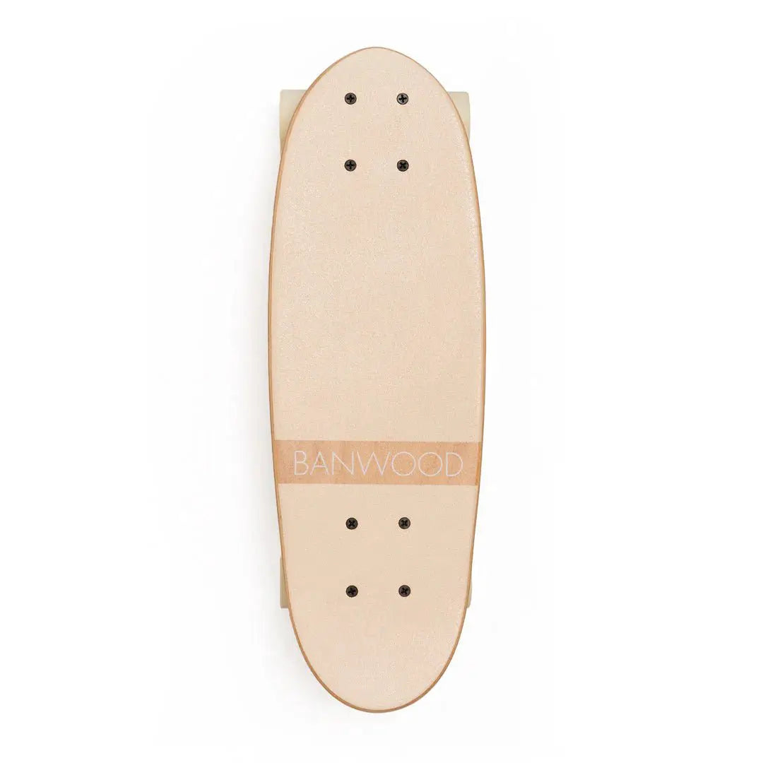 Skateboard crème – Planche cruiser en érable canadien pour enfant dès 3 ans – Banwood by Banwood