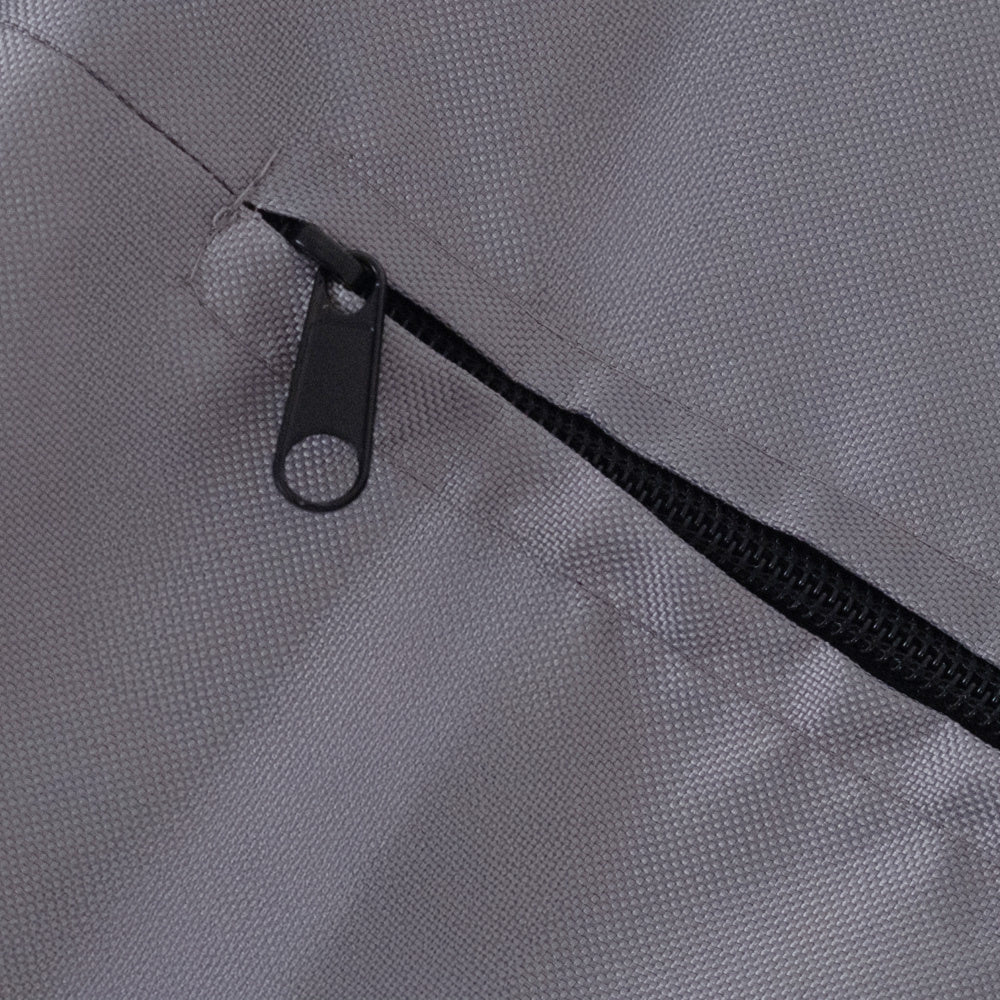 Piscine à balles extérieure - ronde 90x30 cm, grise imperméable ( 200 balles argent, bleu)– Plush Nest - myplayground