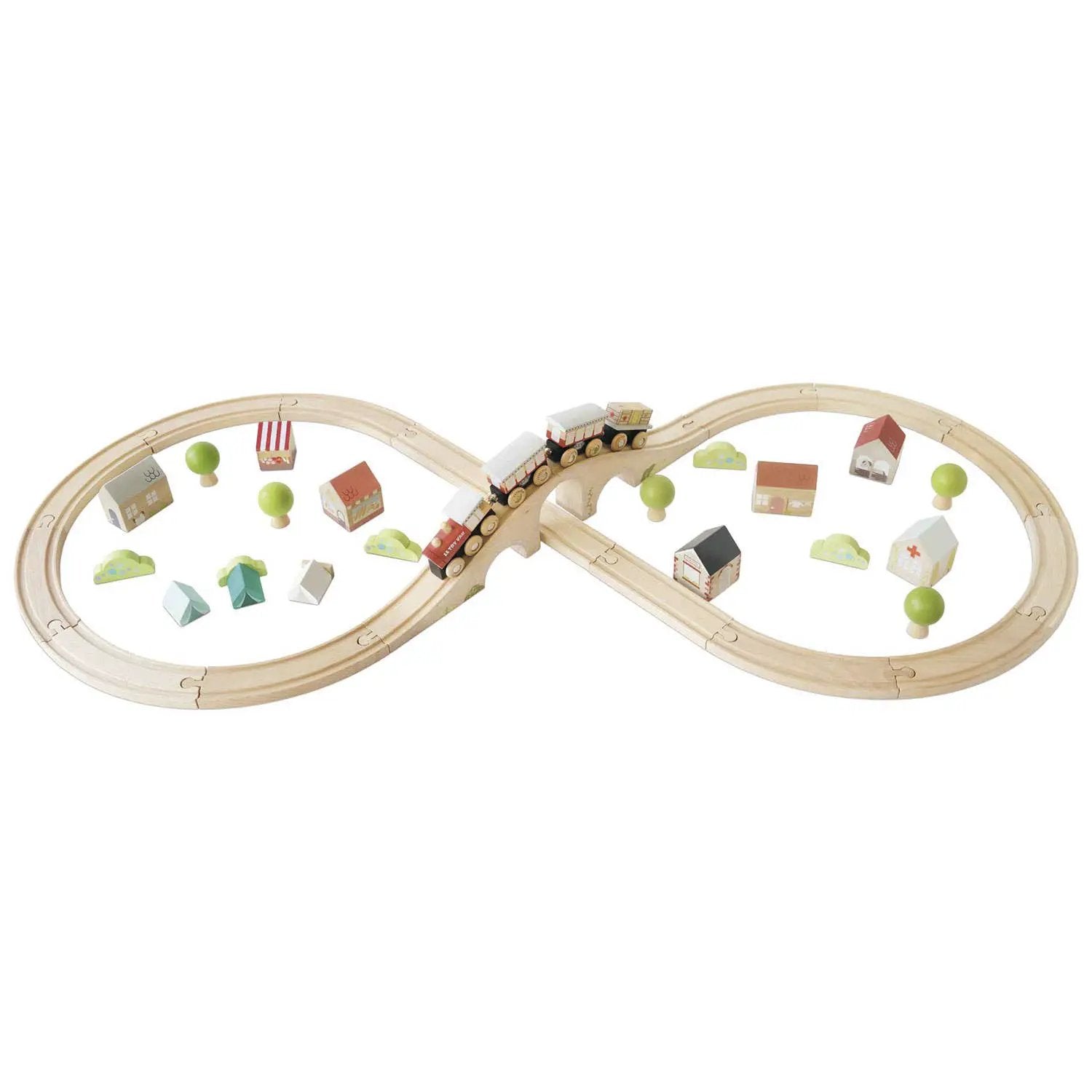 Figurine représentant 8 voies ferrées - Jeu éducatif enfant by Le Toy Van