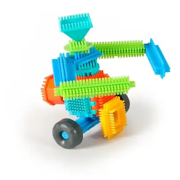 100 Bloko + 4 Figurines 3D Ferme + Rangement - Jeu de construction enfant by Bloko