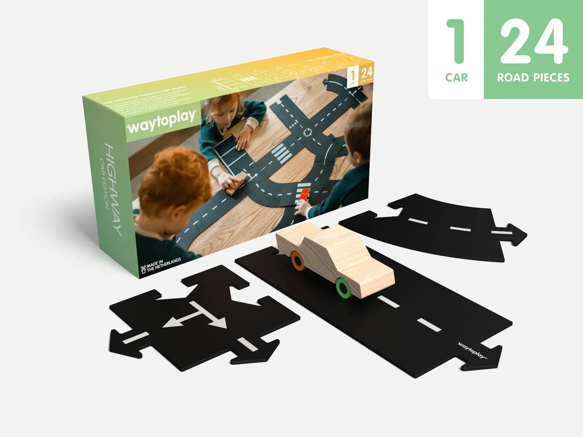 Highway - Car Edition - Coffret cadeau by Waytoplay Toys - The Netherlands