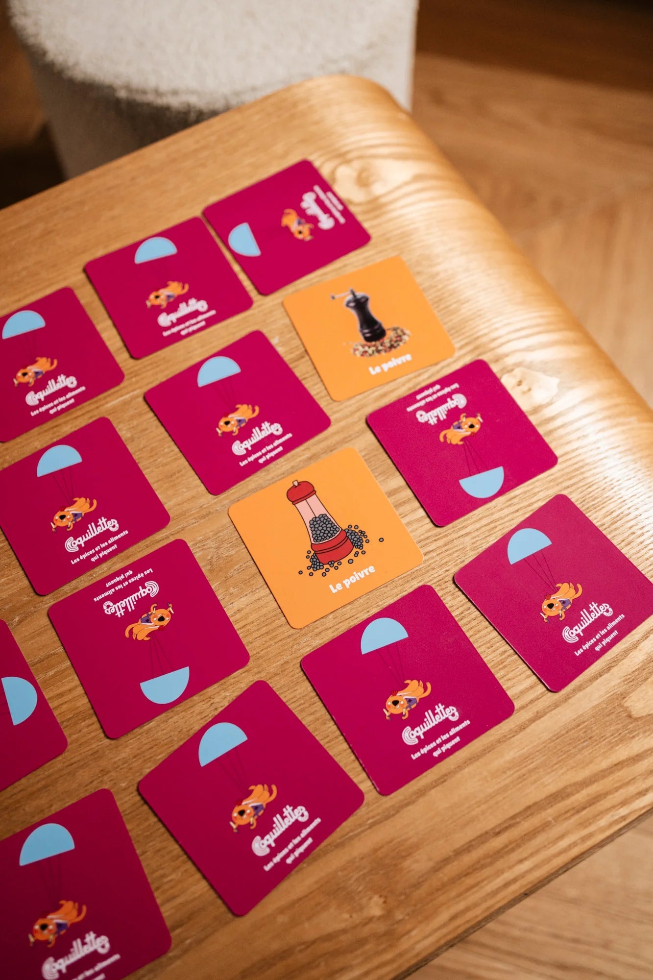 Jeu de memory : les épices et le piquant - Coquillettes Club - myplayground