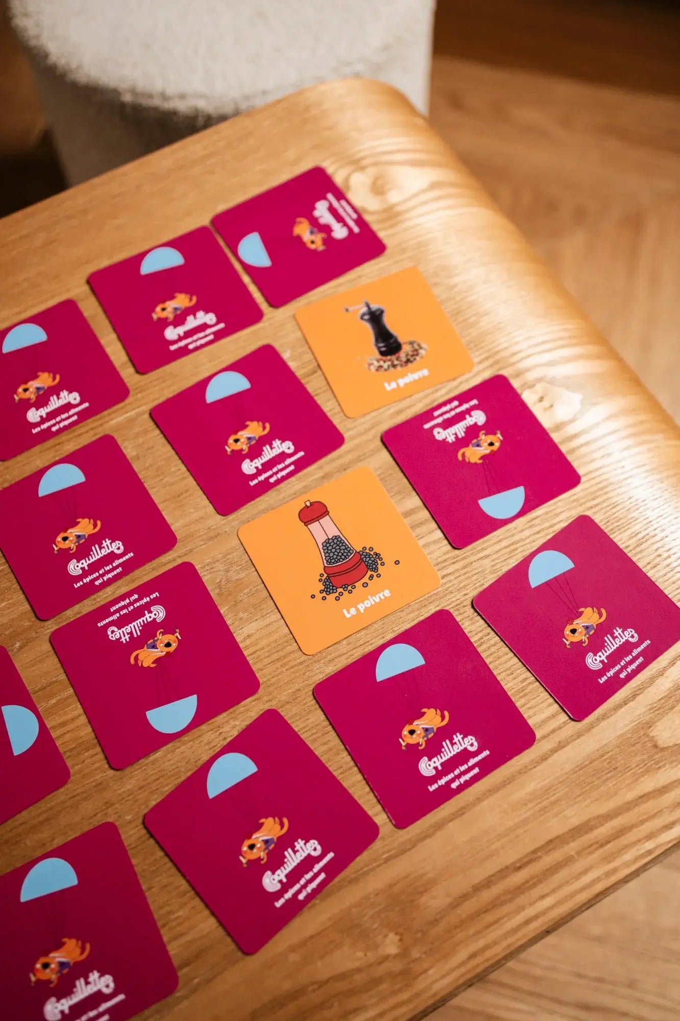 Jeu de memory : les épices et le piquant - Coquillettes Club by myplayground
