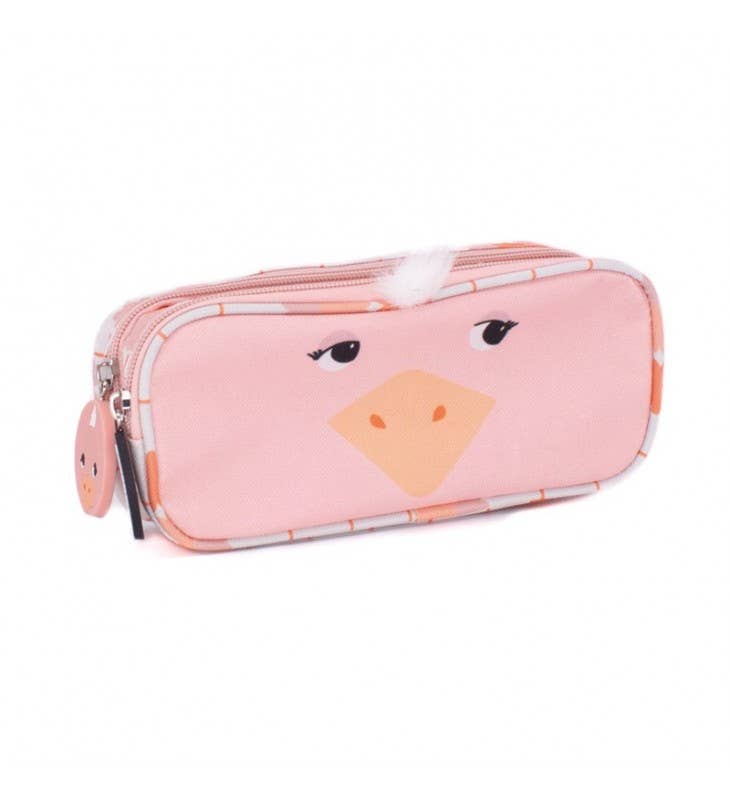 Trousse à Crayons Pomelos L'autruche à 2 Fermetures Éclair - Les Déglingos, France - myplayground