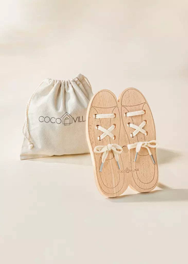 Jeu de laçage en bois - Coco Village - myplayground