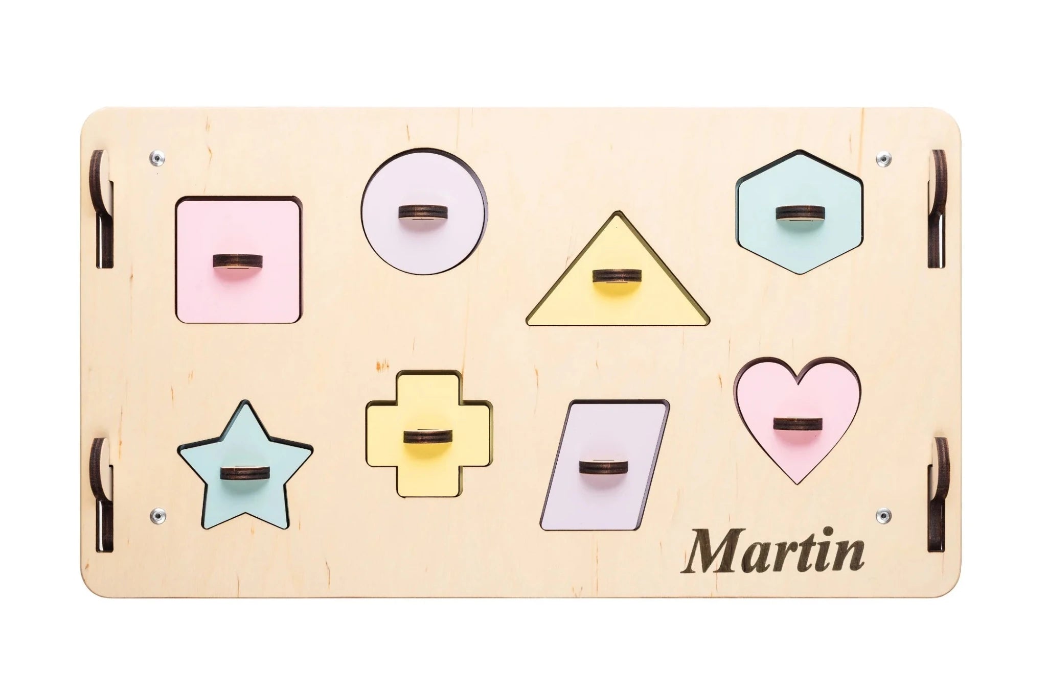 Maisonnette Éducative - pastel, édition limitée, bois natura, 12 à 18 mois - BusyKids - myplayground