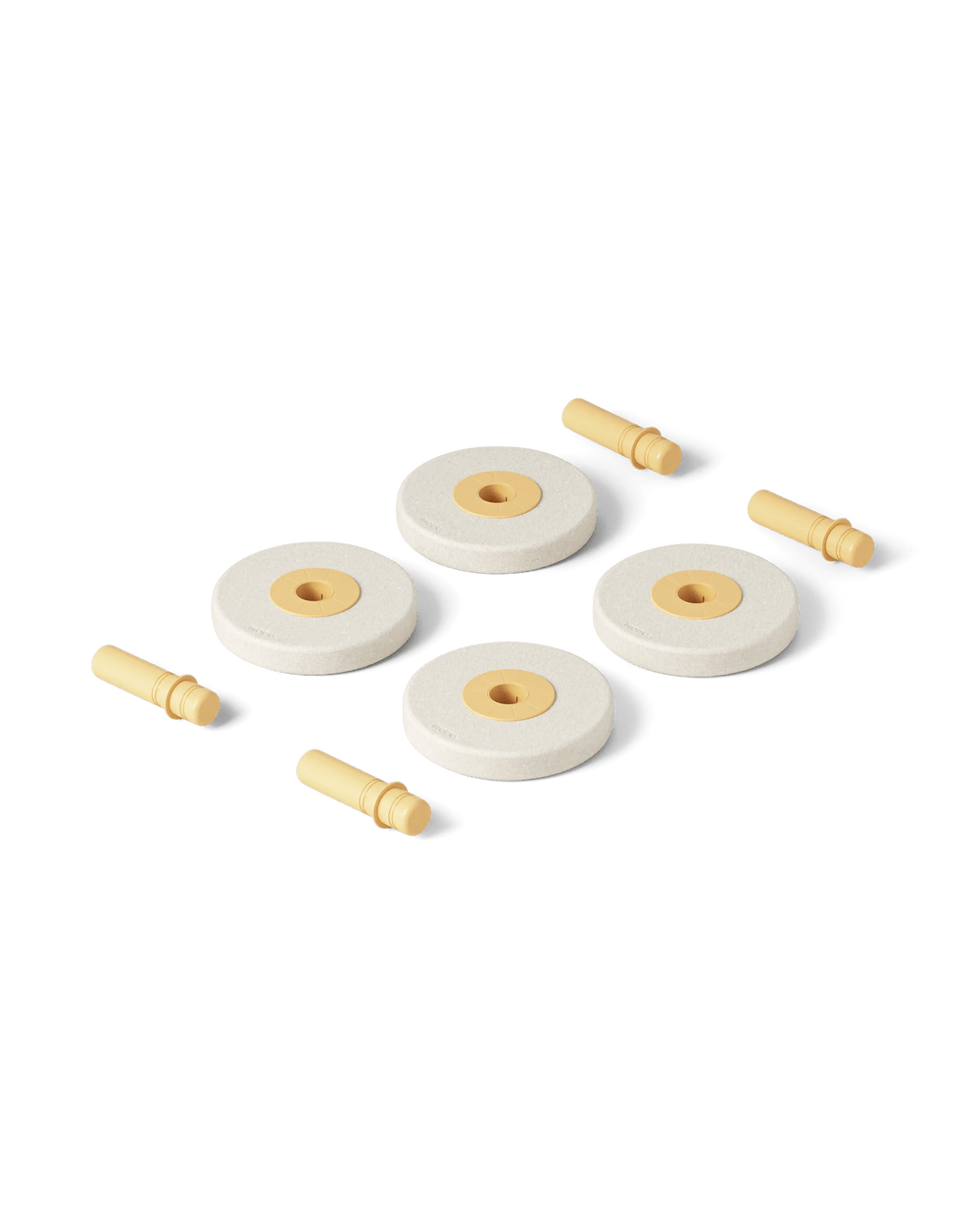 4x roues en mousse - Honey Yellow - Modu by Modu