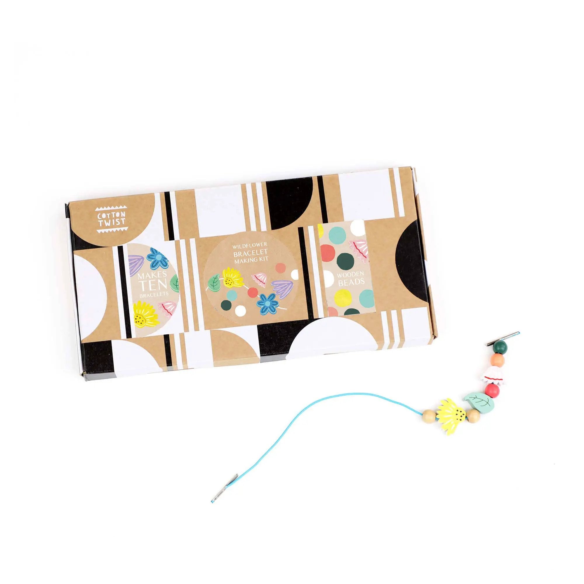 Kit de fabrication de bracelets de fleurs sauvages by Cotton Twist
