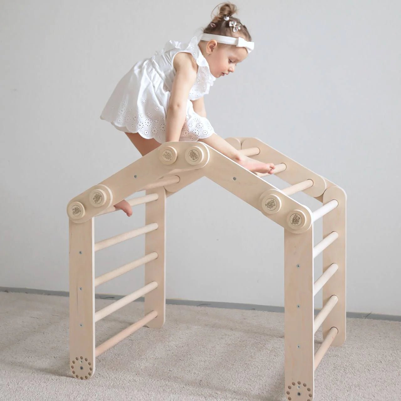 Ensemble d’escalade (set S) - bois brut (non verni), 18 à 24 mois - BusyKids by BusyKids