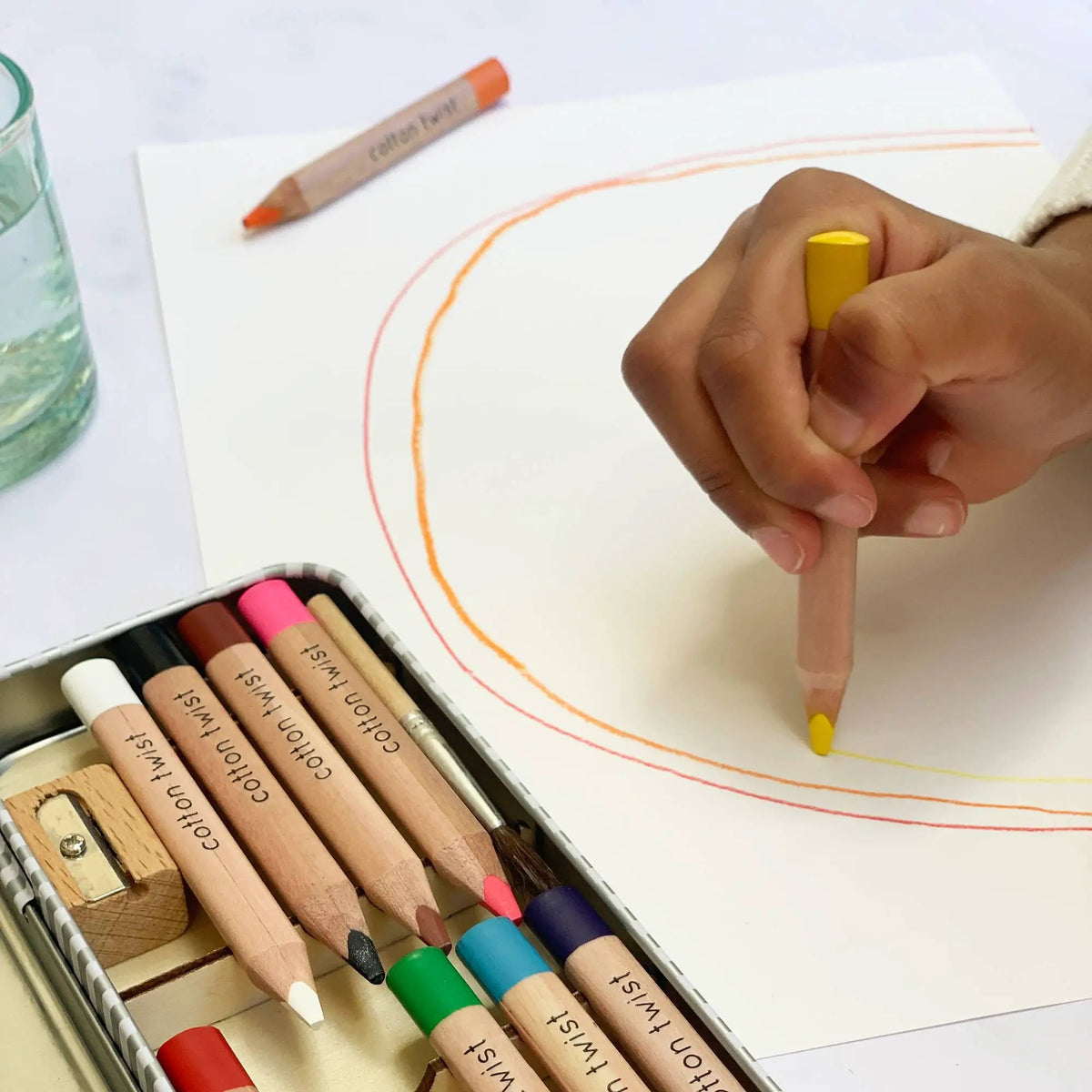 Boîte à crayons aquarelle Jumbo by Cotton Twist