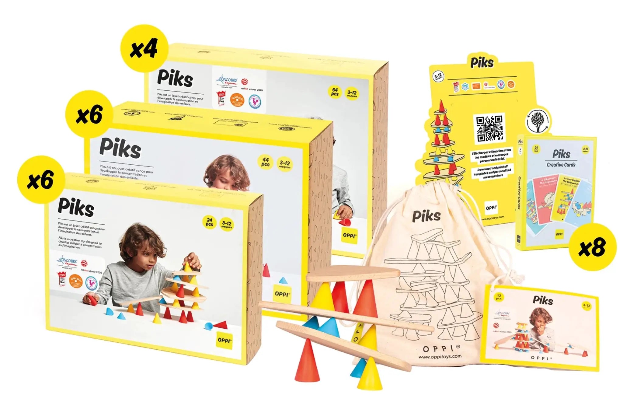 Piks Pack première commande - Jouet éducatif en bois - Oppi by OPPI