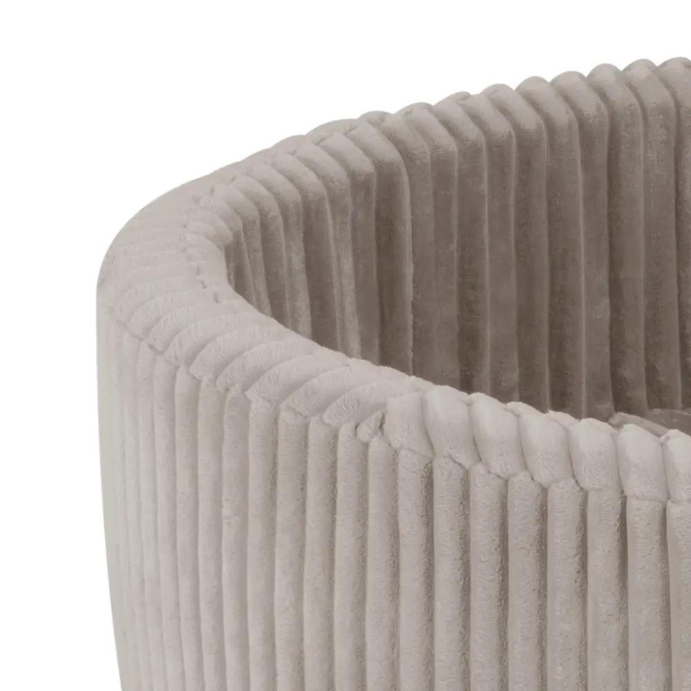 Piscine à balles - ronde 90x30 cm, beige Puffy Lamell (+ 200 boules dorées, perle, transparentes ) – Plush Nest by Misioo