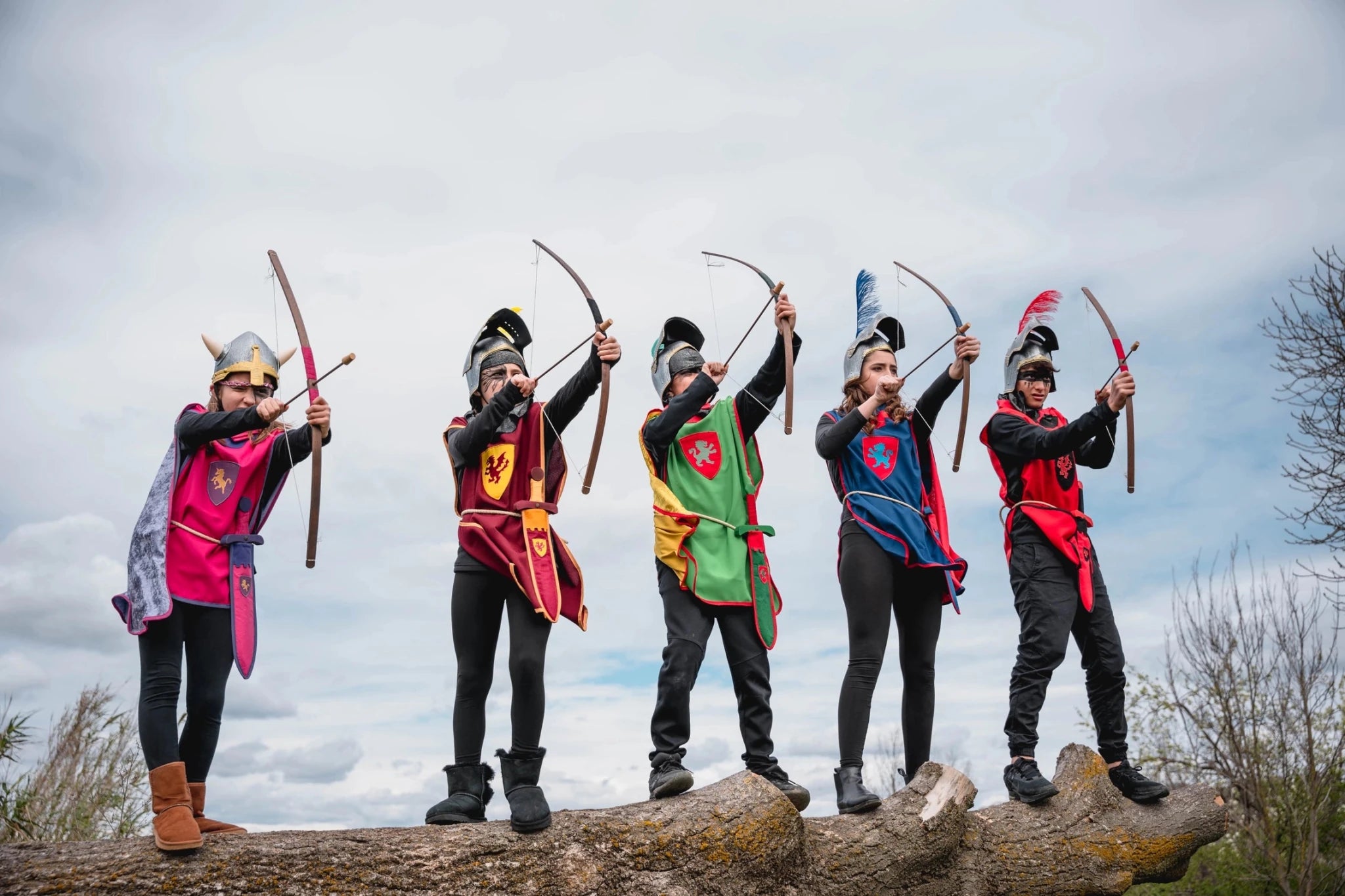 MANCHE EN DAIM BOW RUSTIK S + 3 FLÈCHES À POINTE EN LIÈGE - Jeu de role pour enfant - myplayground