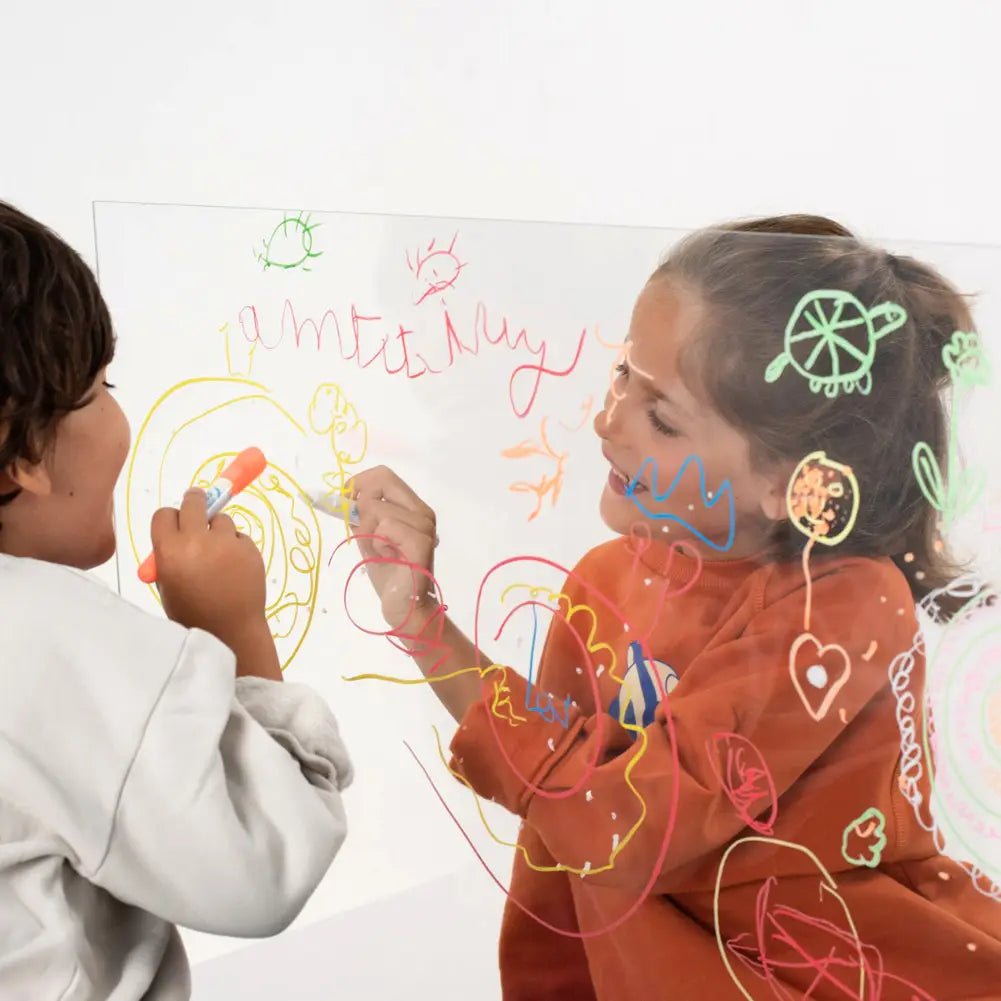 Boite 5 crayons de cire - Baignoire, vitres, miroir - SuperPetit - myplayground