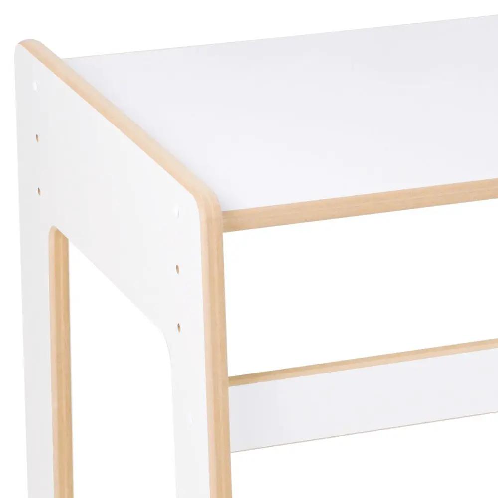 Chaise bébé avec table assortie - bois blanc, ensemble table et chaise enfant - Plush Nest by Misioo