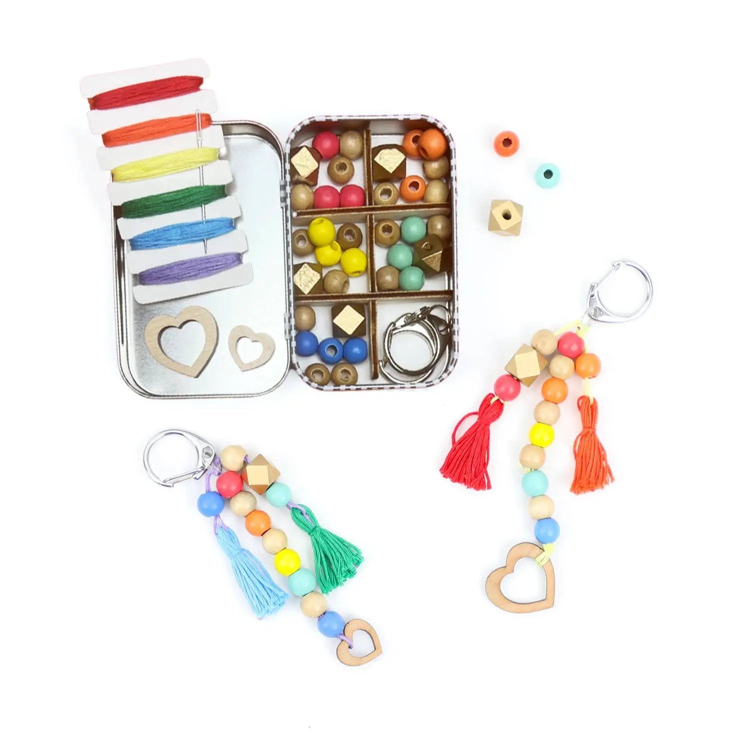 Kit cadeau porte-clés à pompon « You and Me » by Cotton Twist