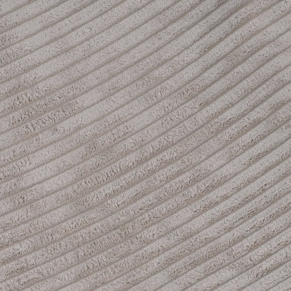 Pouf 60x60 cm - Coussin de sol, velours côtelé beige premium - Plush Nest - myplayground