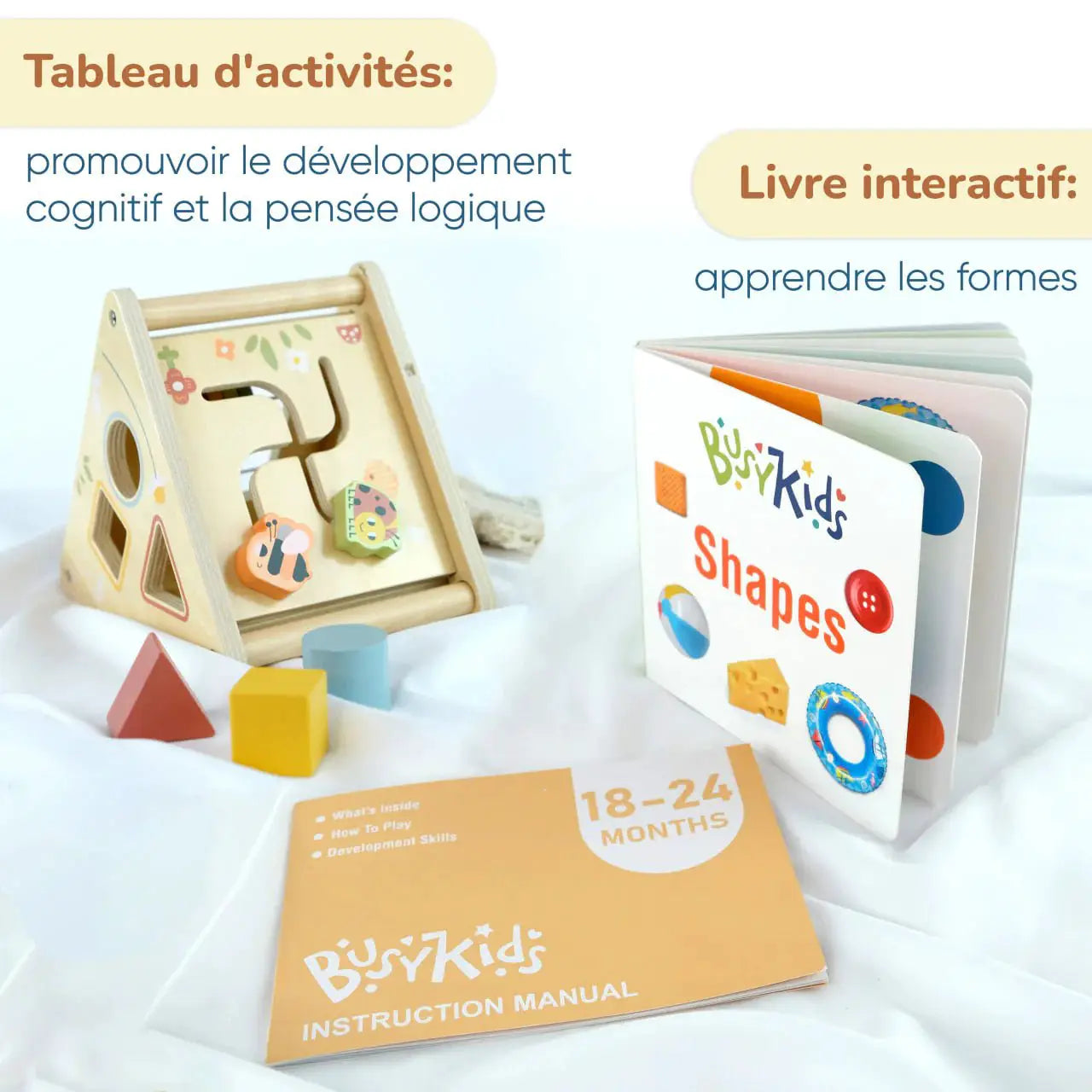 Coffret de Jeu Montessori - ensemble pour les enfants - 18 à 24 mois - BusyKids by BusyKids