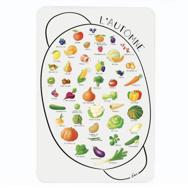 Calendrier magnétique des saisons - fruits et légumes by Ferflex
