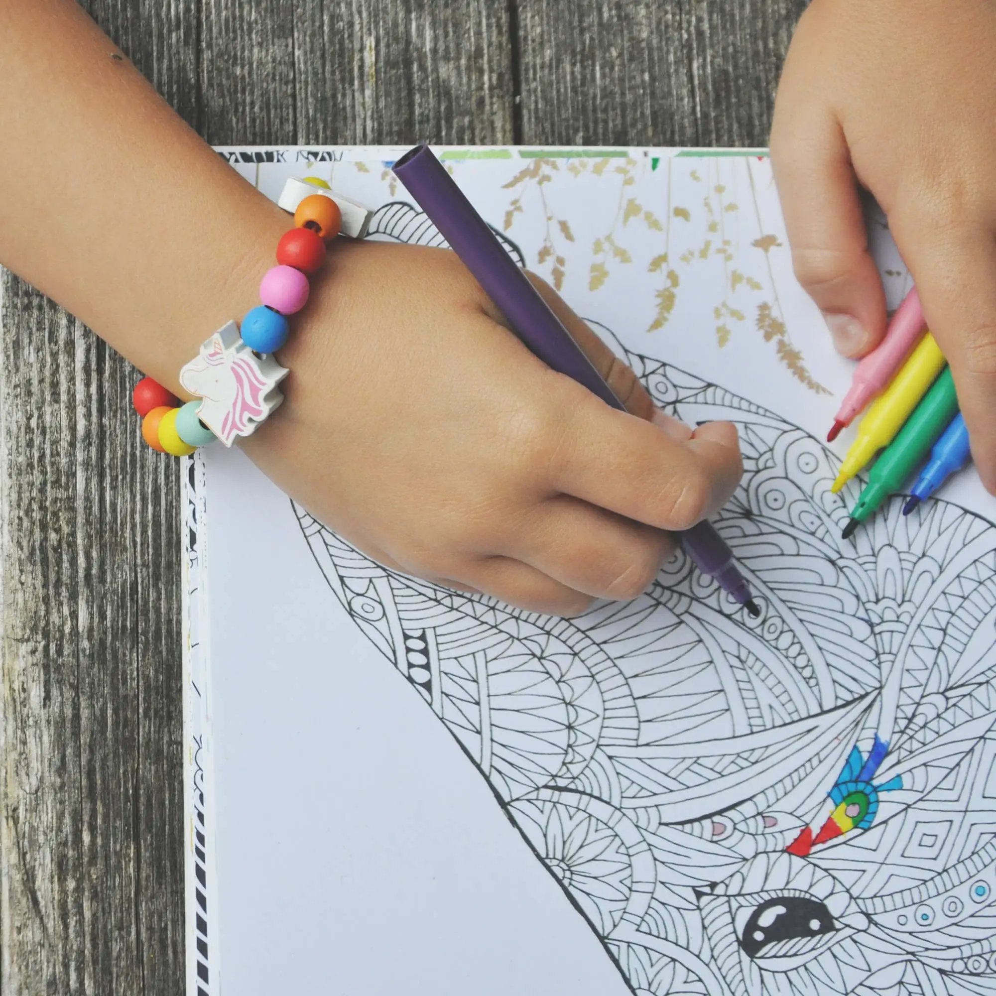 Coffret cadeau pour bracelet licorne by Cotton Twist