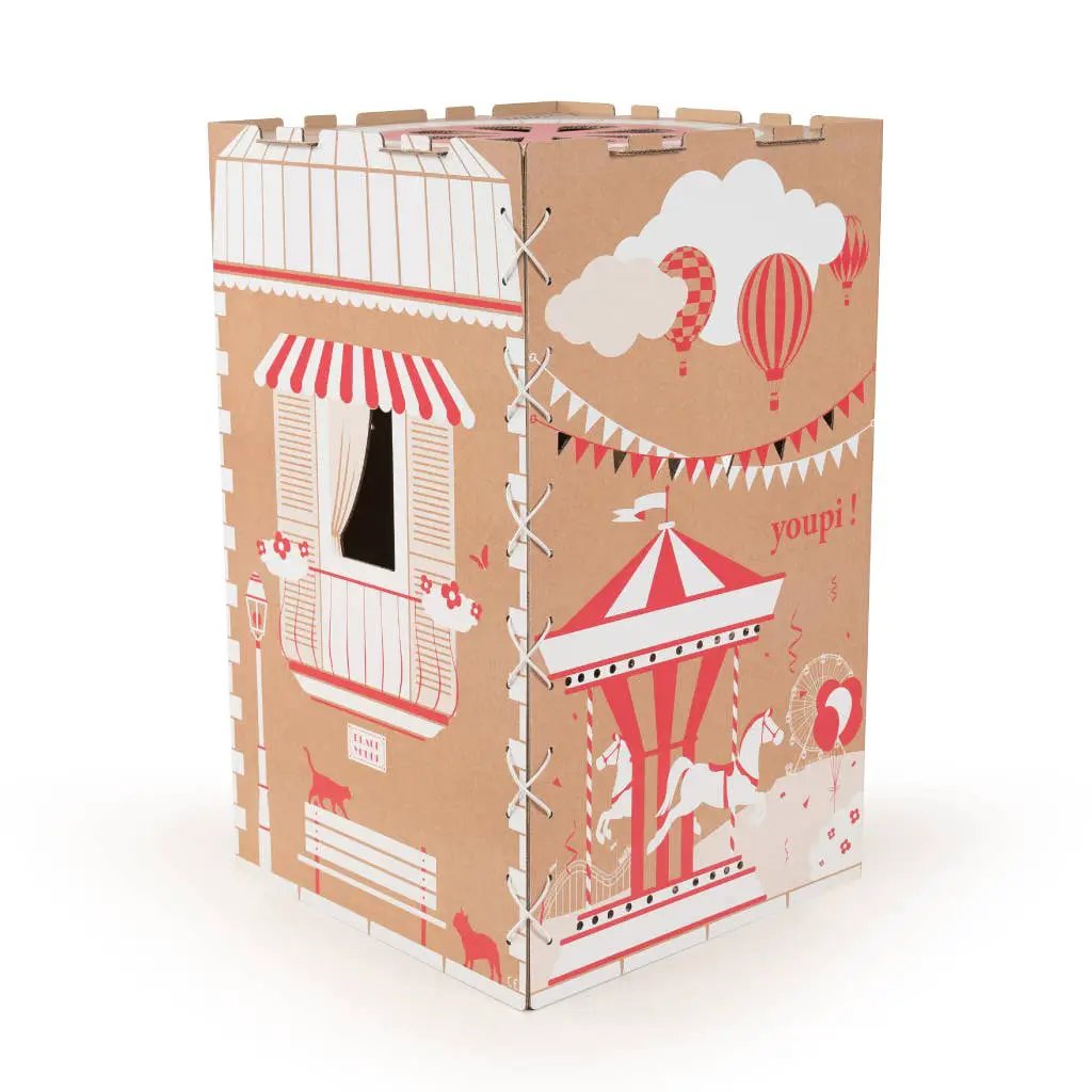 CACHE TOI cabane pliable made in France en carton - HOME by CACHE TOI