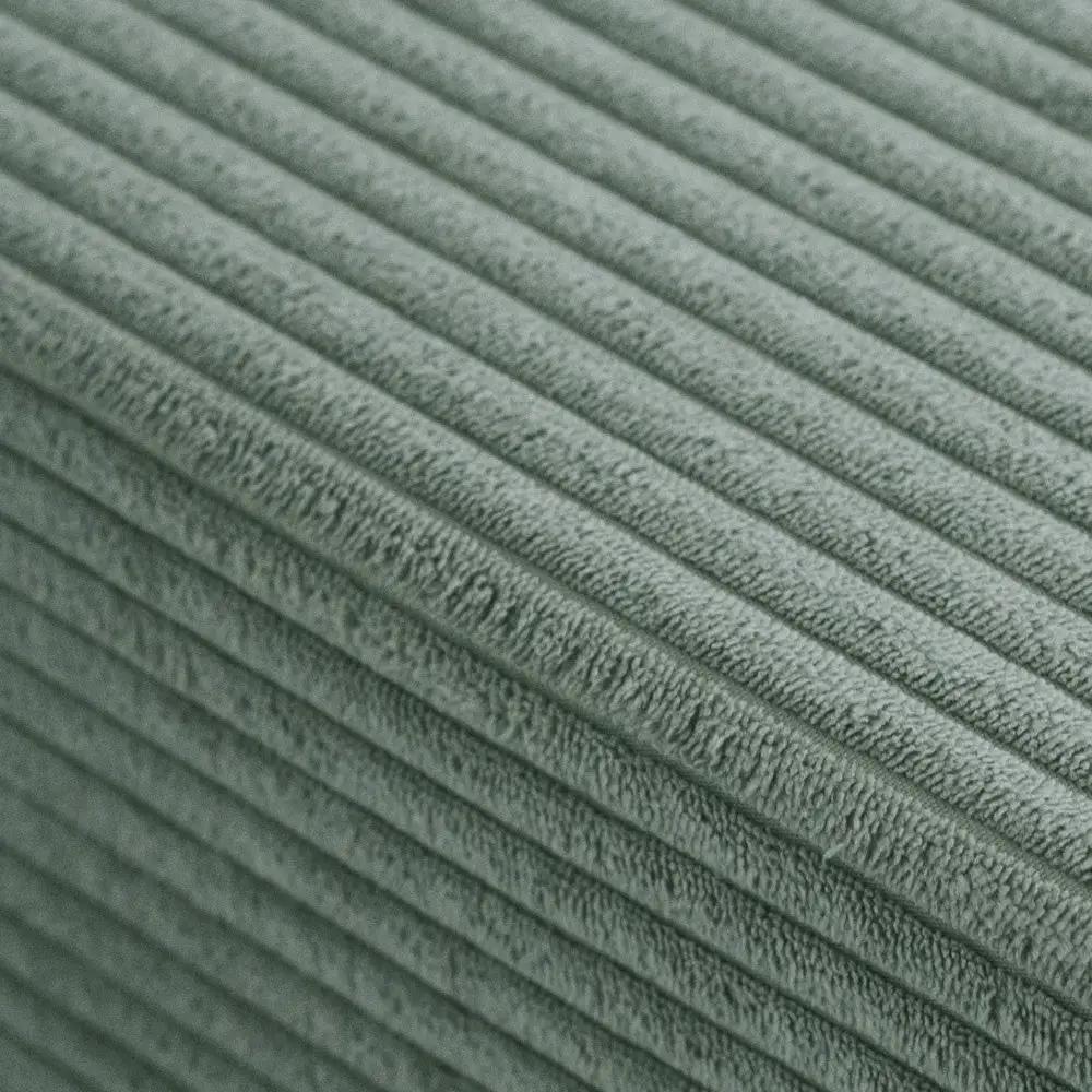 Matelas Foldie large avec appui-tête - Velours côtelé vert premium - Plush Nest by Misioo