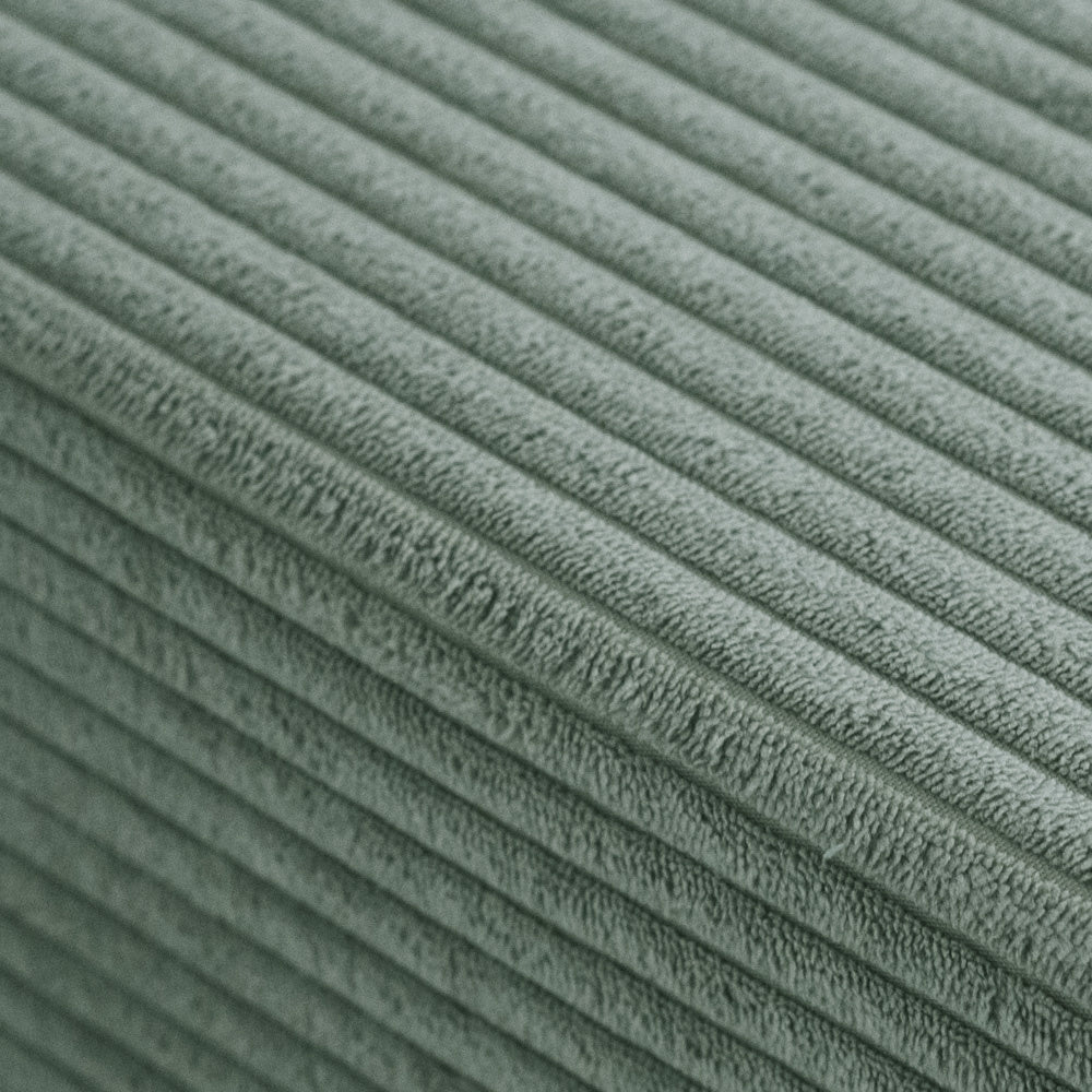 Matelas Foldie large avec appui - tête - Velours côtelé vert premium - Plush Nest - myplayground