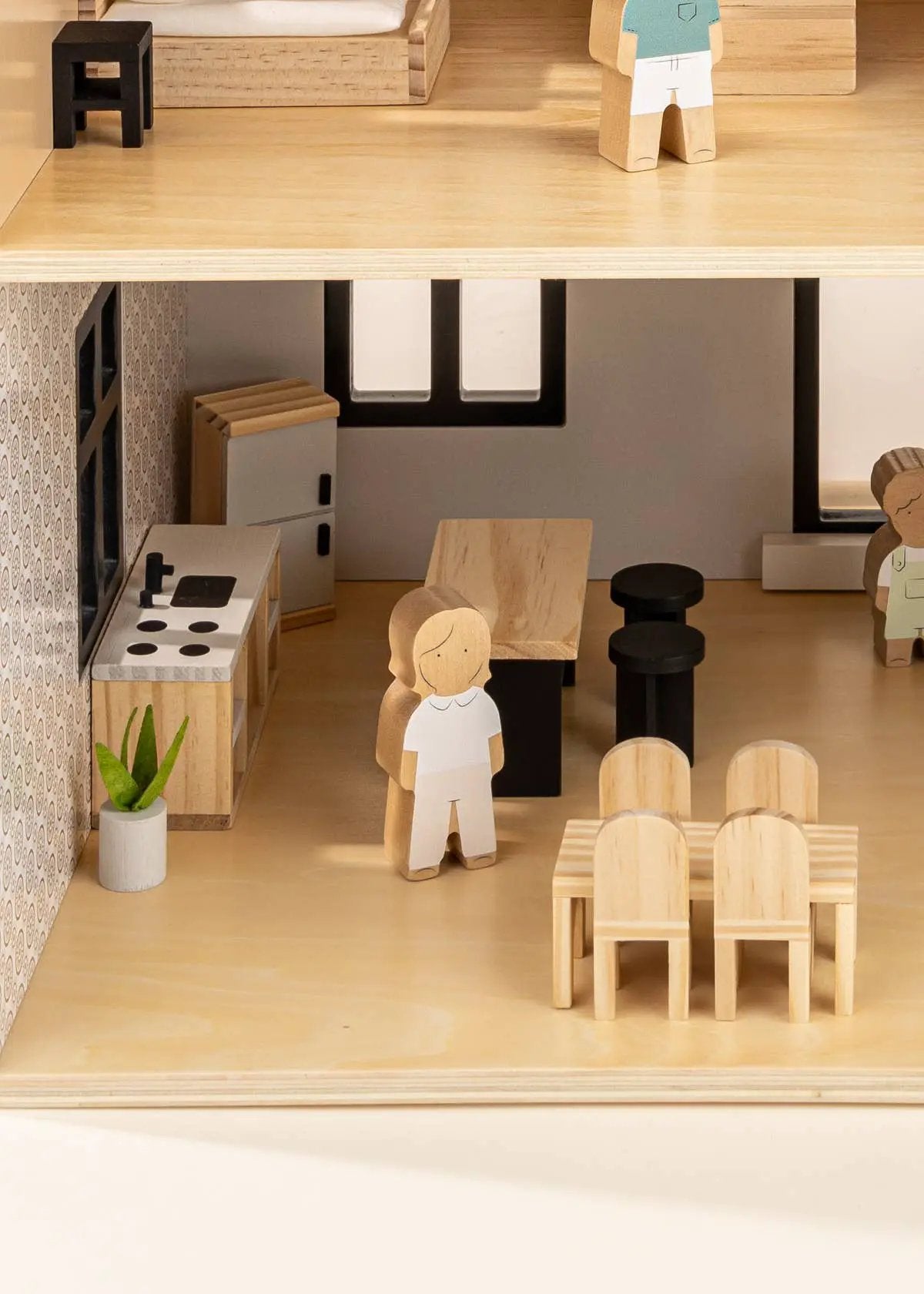 Meubles et accessoires de cuisine en bois pour maison de poupée - Coco Village by Coco Village