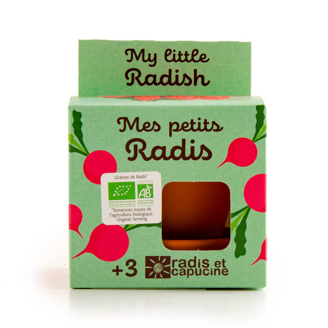Plantes gourmandes - Radis bio - Kit créatif de jardinage Enfant - myplayground