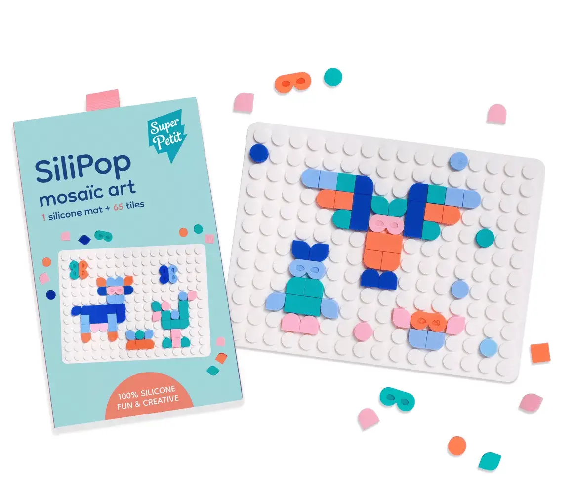 Silipop mosaïques à clipper - mosaic art - créations colorées à l'infini blanc - SuperPetit by SuperPetit
