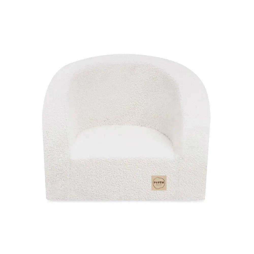 Fauteuil - agneau crème, fauteuil enfant - Plush Nest by Misioo