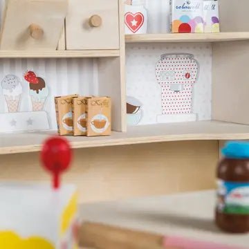 ROBA | « Café & Shop », bois naturel. - myplayground