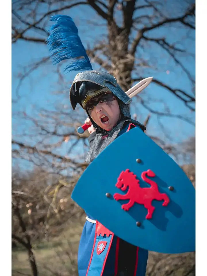 BOUCLIER KAMELOT L BLEU AVEC LION - Jeu de role pour enfants by KALID MEDIEVAL