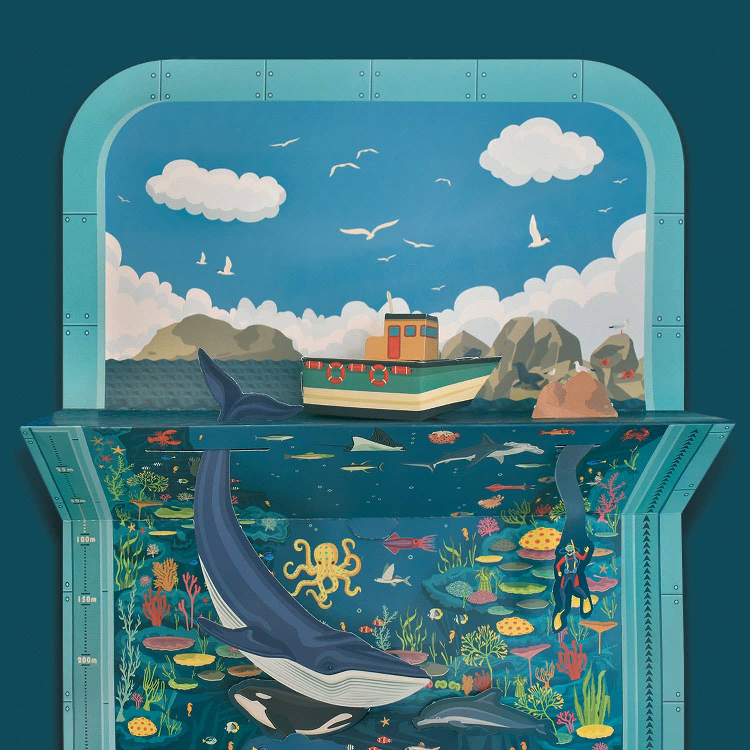 Créez votre propre paysage marin bleu profond - myplayground