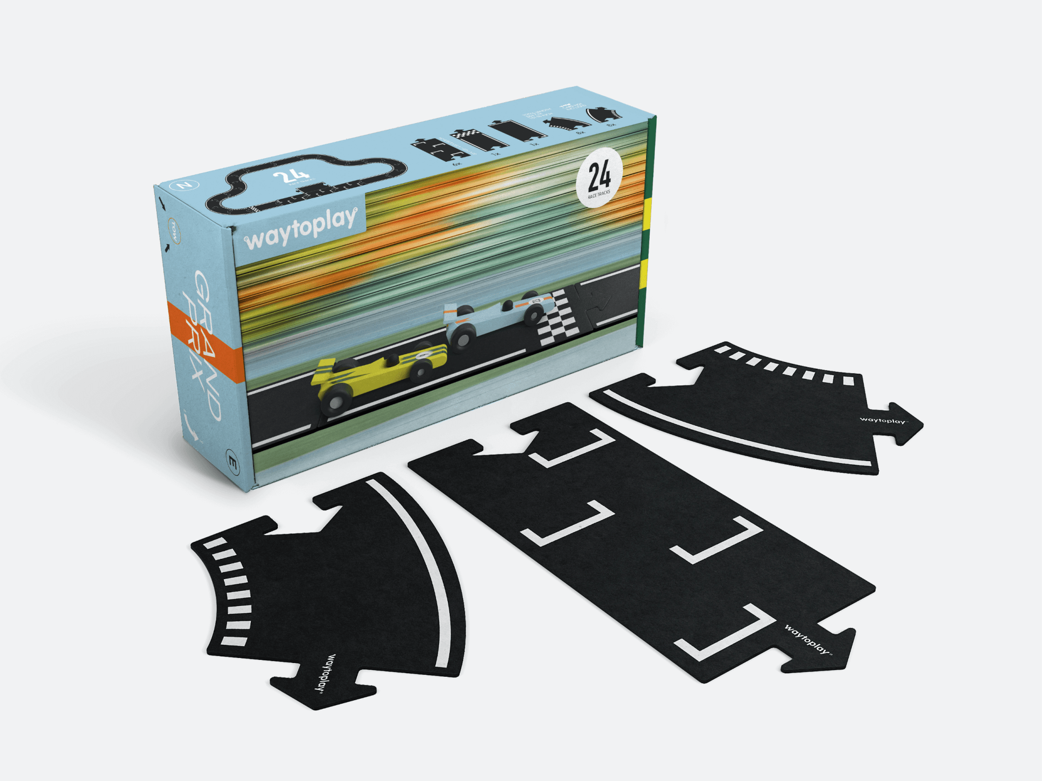 Grande piste de course de jouets flexibles - Grand Prix - myplayground