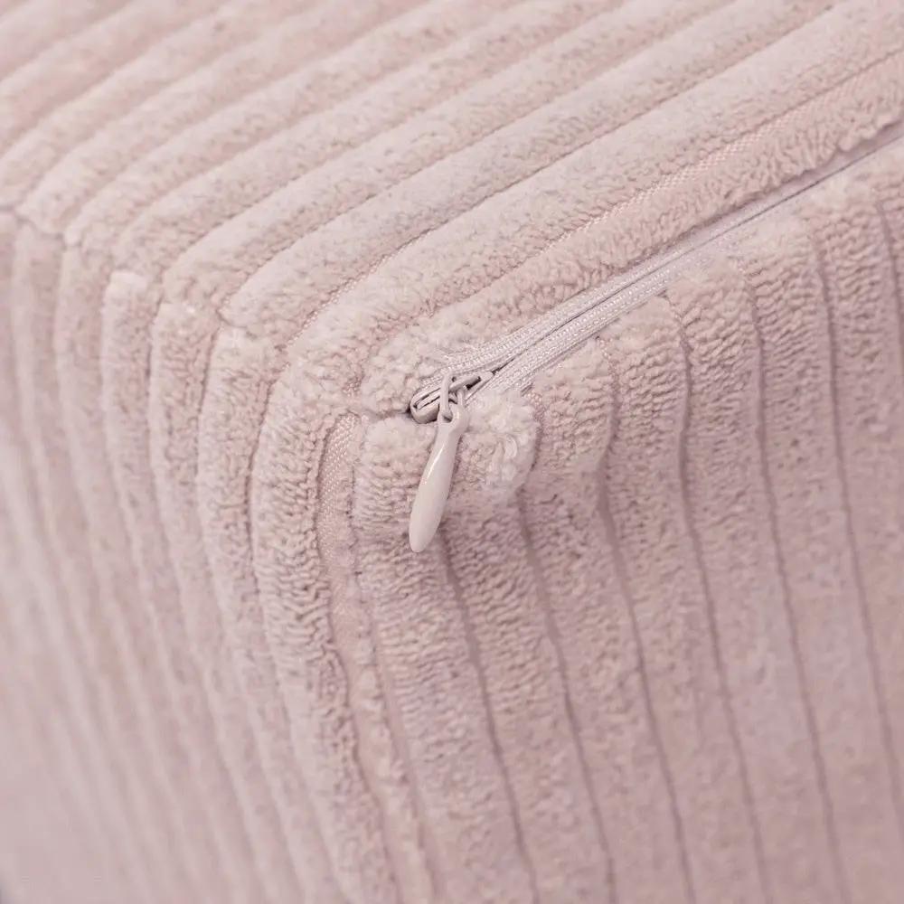 Fauteuil - rose clair, velours côtelé premium, fauteuil enfant - Plush Nest by Misioo