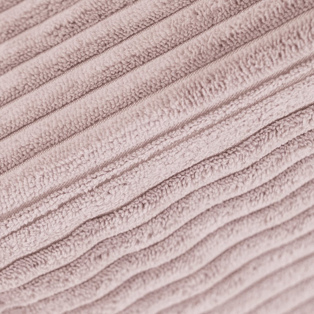 Chaise longue enfant inclinable 145x35x45 cm - velours côtelé rose clair premium, confortable – Plush Nest - myplayground