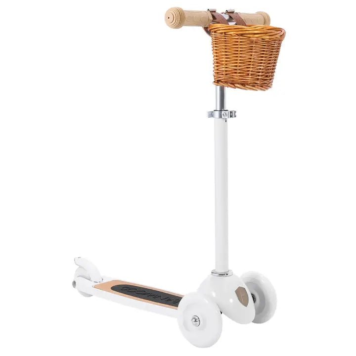 trottinette enfant - 2 à 5 ans - 3 roues - blanc - jeu de motricité - banwood - myplayground