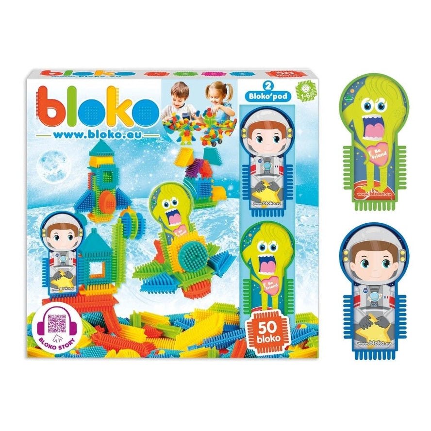 Coffret 50 Bloko Espace + Astronaute + Alien - Bloko - myplayground