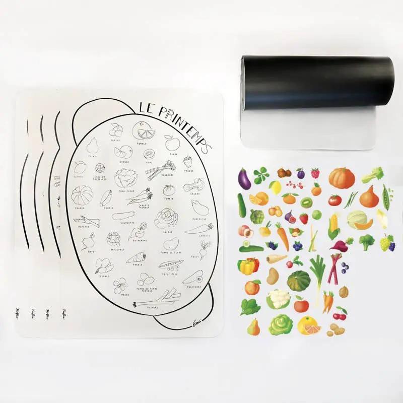 Calendrier magnétique des saisons - fruits et légumes by Ferflex
