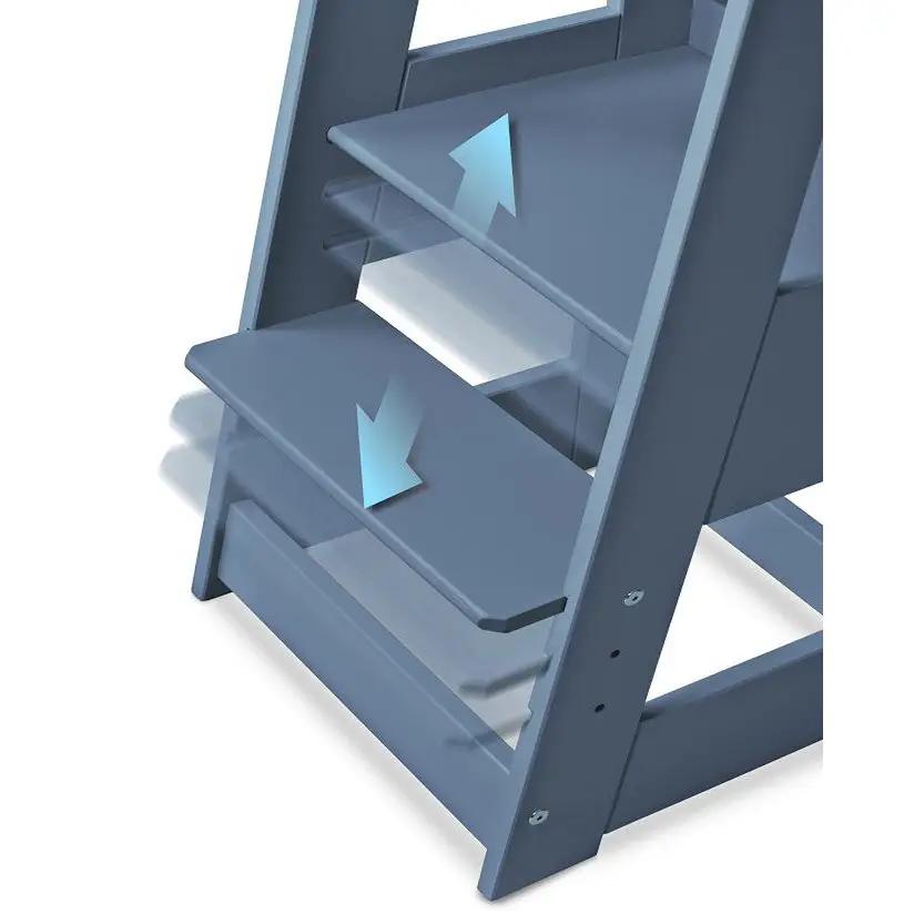 tiSsi® learning tower FELIX beech PIGEON BLUE by tiSsi ® Familie beginnt mit uns™