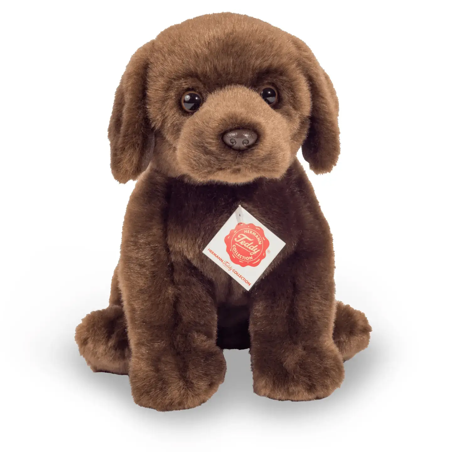 Labrador assis brun foncé 25 cm - peluche - peluche - Teddy Hermann by Teddy Hermann