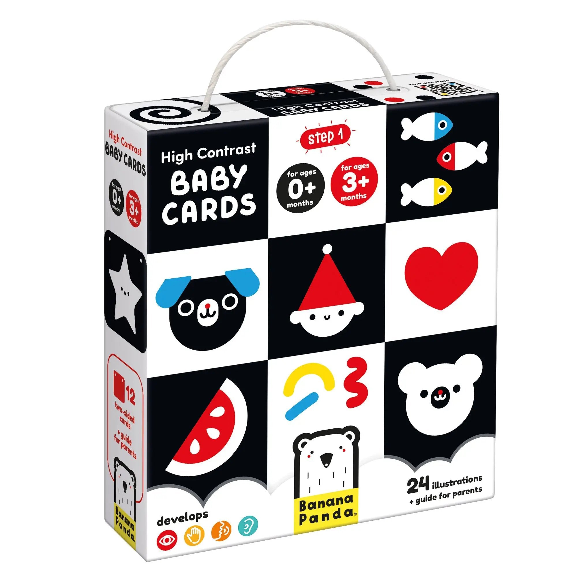 Cartes Bébé Contraste Élevé - Banana Pandawc by Banana Panda