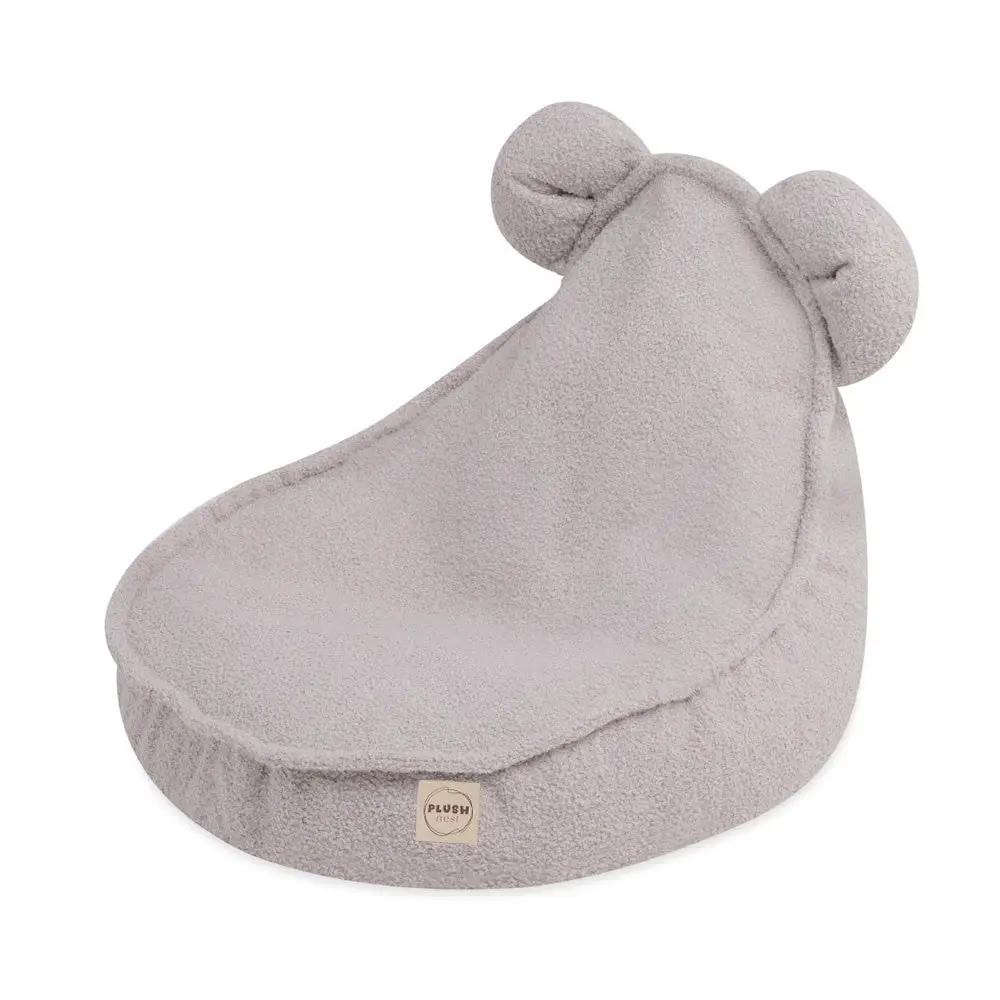 Fauteuil Huggy Bear - 68x45, agneau gris - Plush Nest by Misioo
