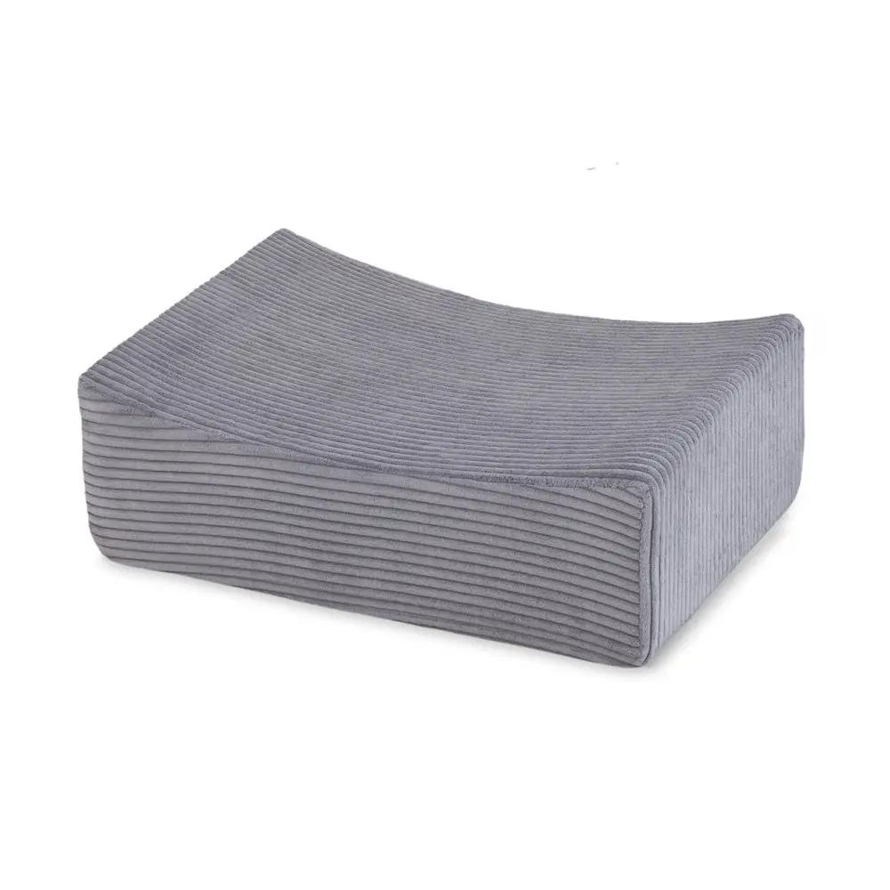 Terrain de jeu 4 éléments – Velours côtelé gris premium, aire de jeux – Plush Nest by Misioo