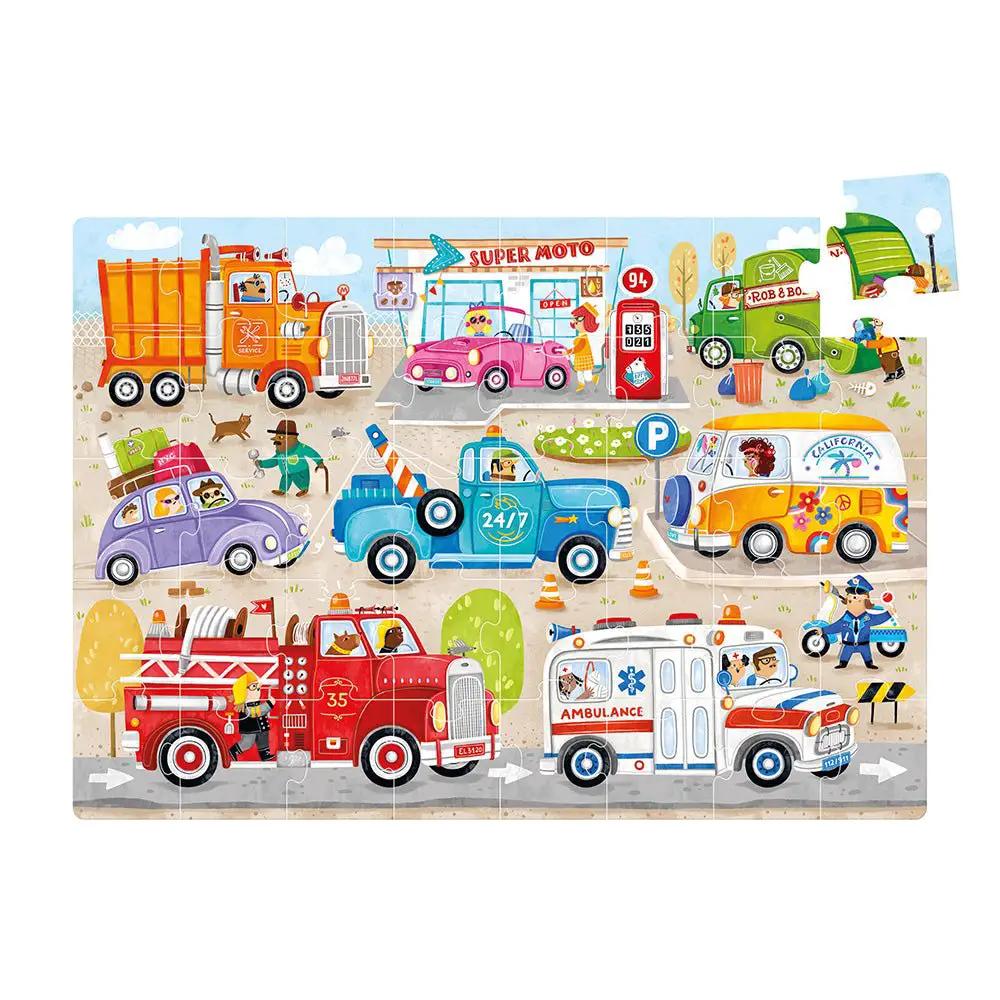 Puzzle Géant Voitures et Motos - Banana Panda by Banana Panda