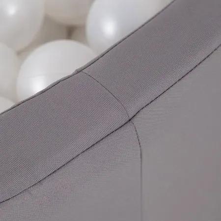Piscine à balles - 115x50 cm, Ronde, Grise, Active - Plush Nest by Misioo